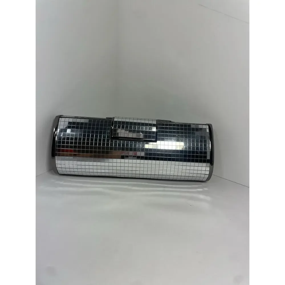 Limited Mirrored Clutch with Chain Strap Dressy Evening Bag Clutch Purse